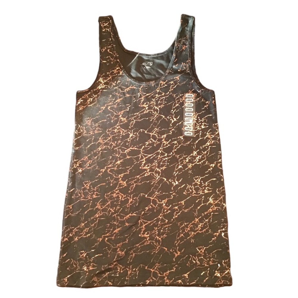 NWT BCG Army Olive Green Tank Top with Gold size large Shirt